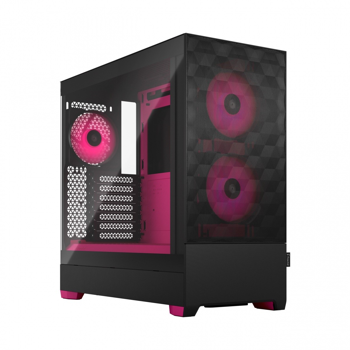 Obudowa Fractal Design Pop Air TG Clear Tint RGB Magenta core