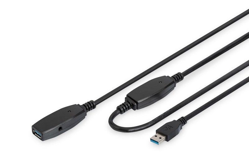 Kabel USB 3.0 przedłużacz 10.0 m aktywny Digitus