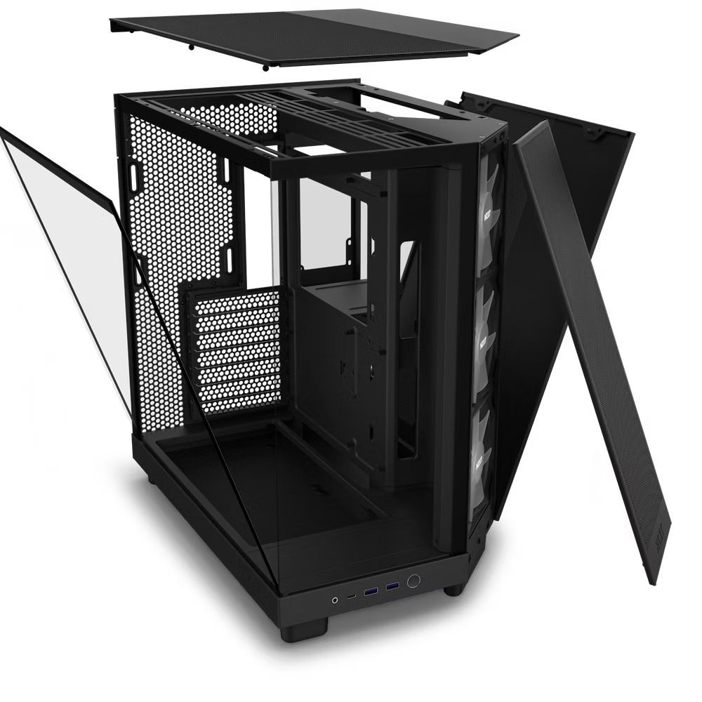 Obudowa NZXT H6 Flow RGB Czarna - obrazek 2