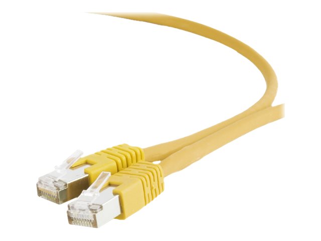 Kabel RJ45/RJ45  3 m    Patchcord  Kategoria 6a  Żółty  Gembird S/FTP