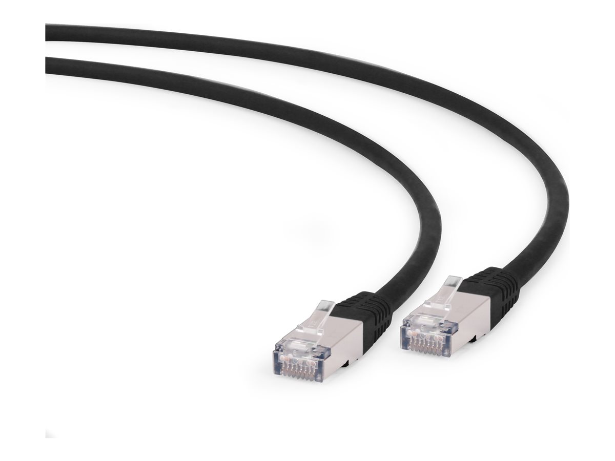 Kabel RJ45/RJ45  3 m    Patchcord  Kategoria 6a  Czarny  Gembird S/FTP