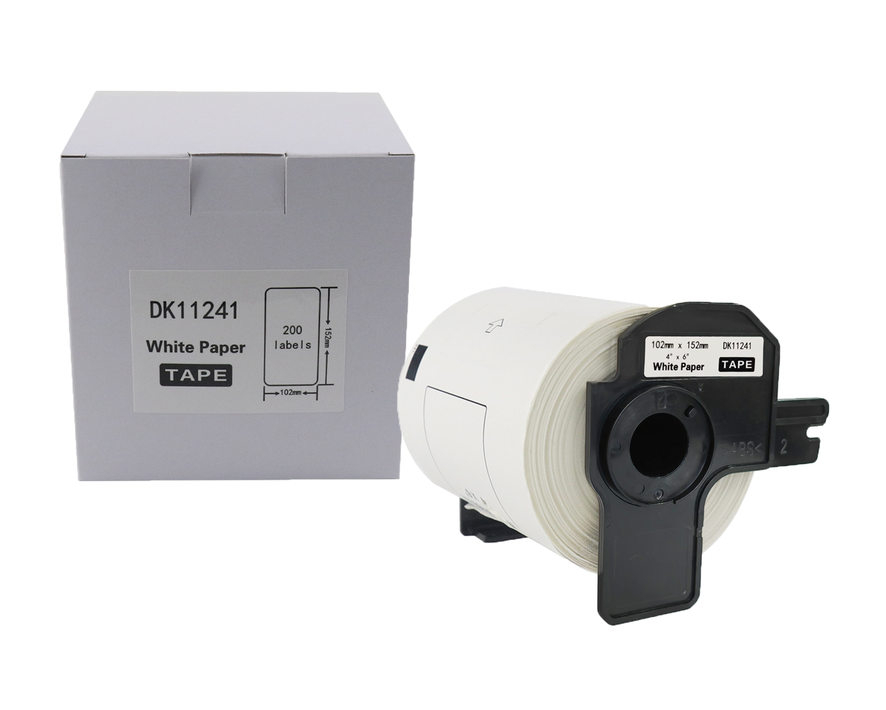 Etykiety Brother DK11241 Zamiennik 102mm x 152mm 200 szt.