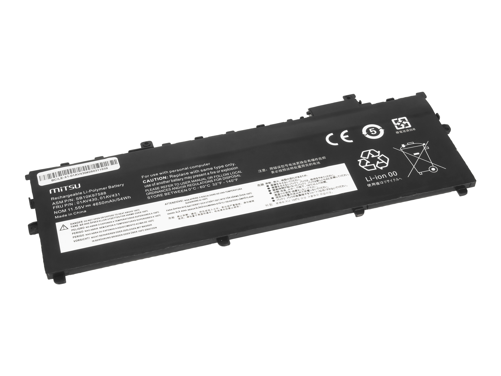 Bateria do laptopa Lenovo Thinkpad X1 Carbon 2018, G6 (gen5, gen6)