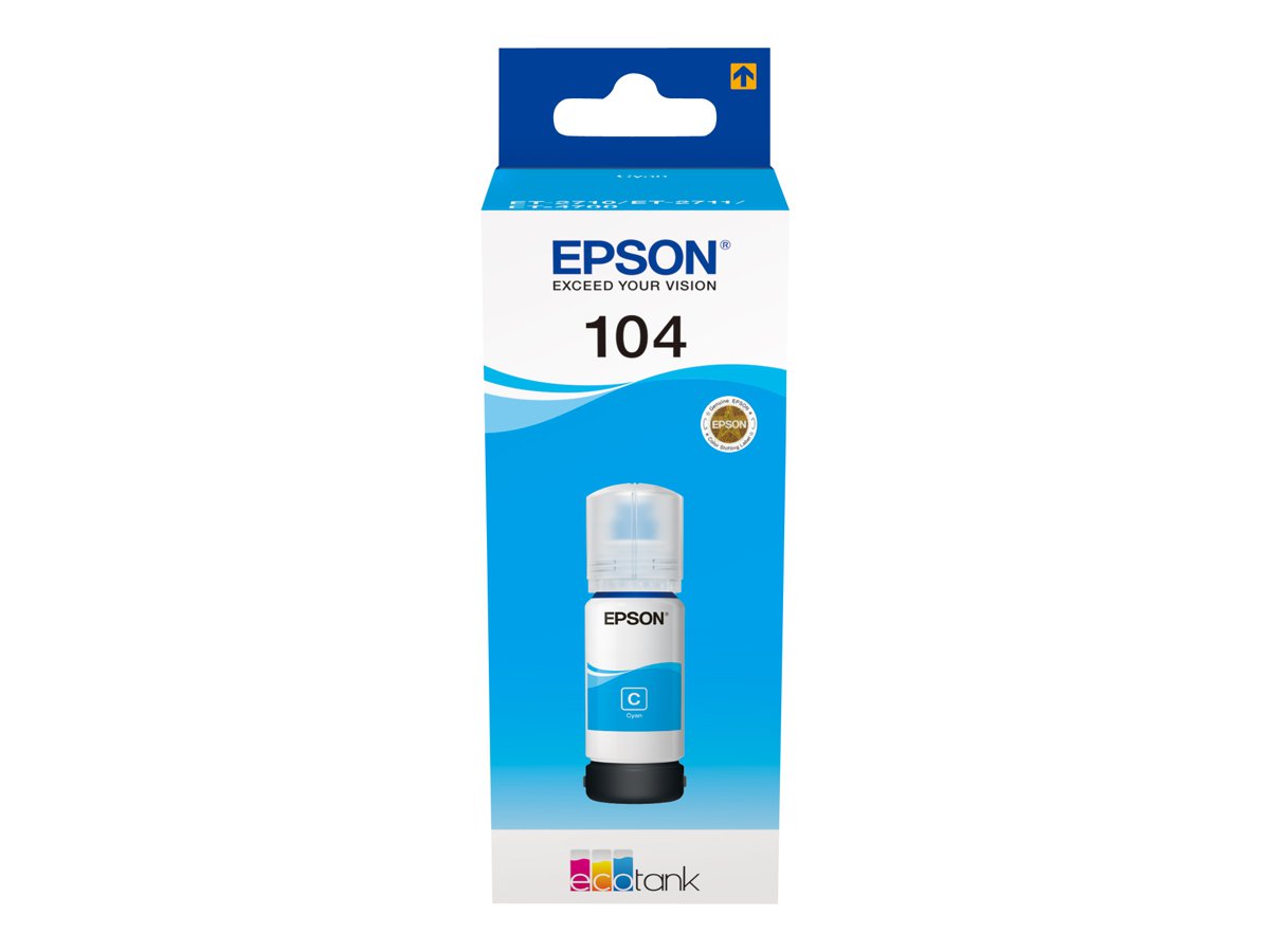Tusz Epson 104  Cyan EcoTank  7500 str.