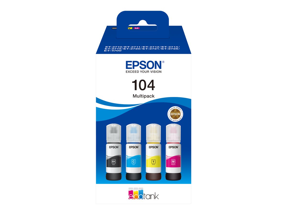 Tusze Epson 104 C13T00P640 Multipack C/M/Y/K