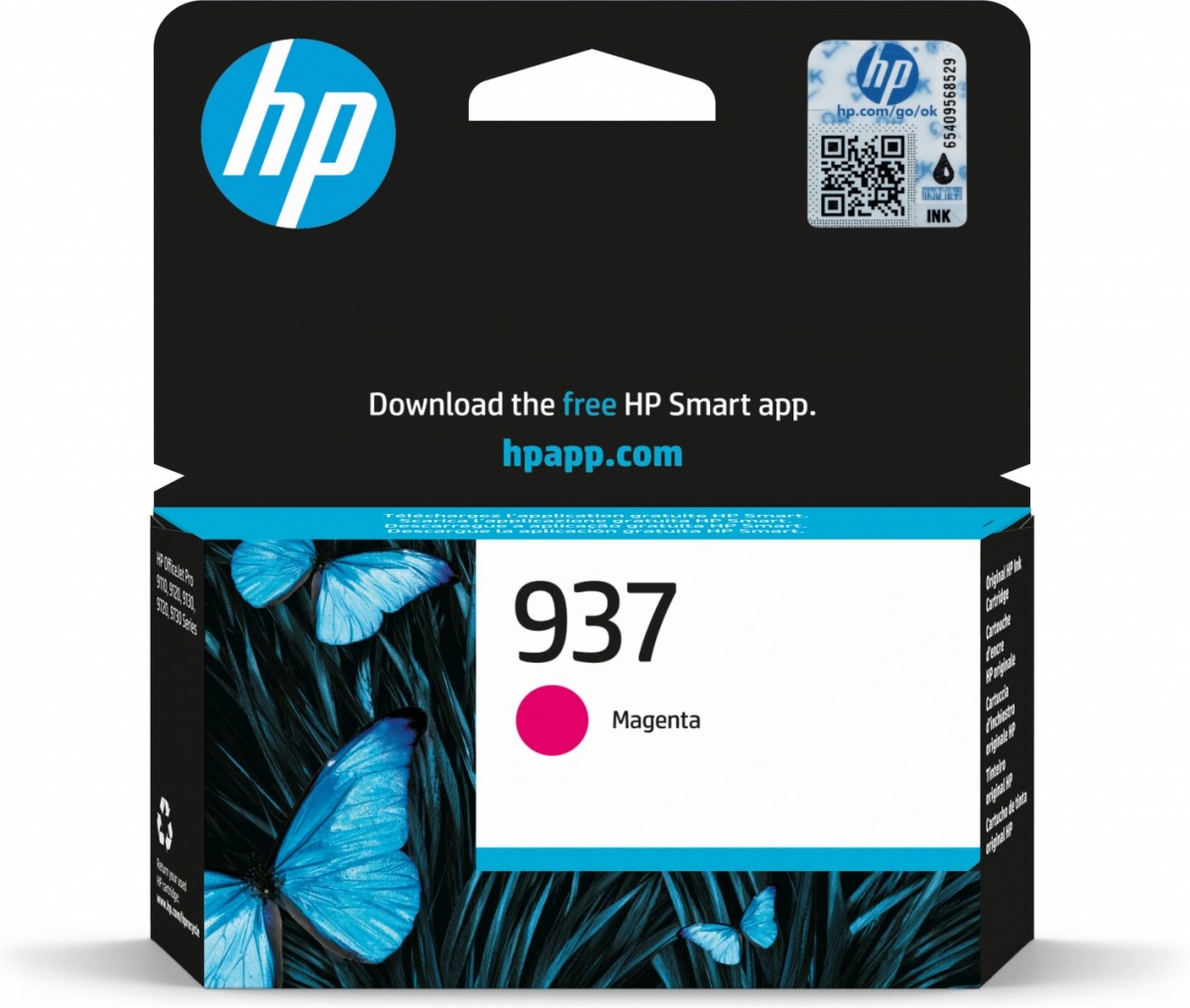 Tusz HP 937 4S6W3NE Magenta 800 str.