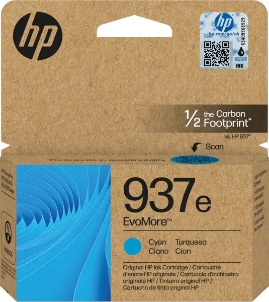 Tusz HP 937E 4S6W6NE Cyan 1650 str.