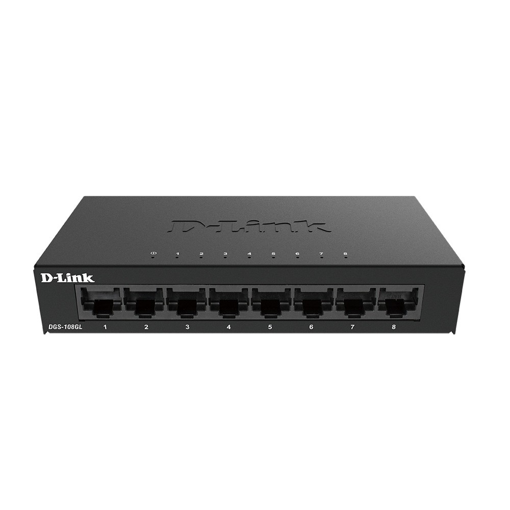 Switch D-Link DGS-108GL 8x10/100/1000 MB/s - Metalowa obudowa