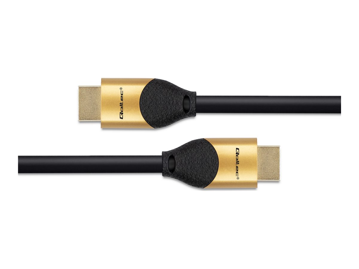 Kabel HDMI męski na HDMI męski v.2.1 1.0 m Qoltec 8K