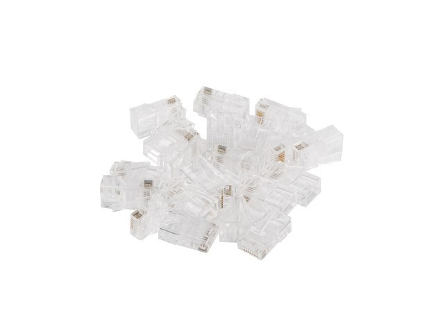 Wtyk RJ45 zaciskany kat.6 UTP przelotowy 100 szt. Lanberg