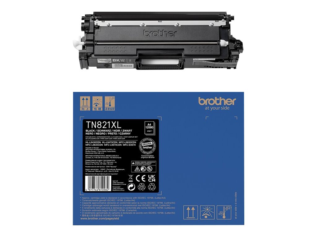 Toner Brother TN-821XLBK Black 12000 str.