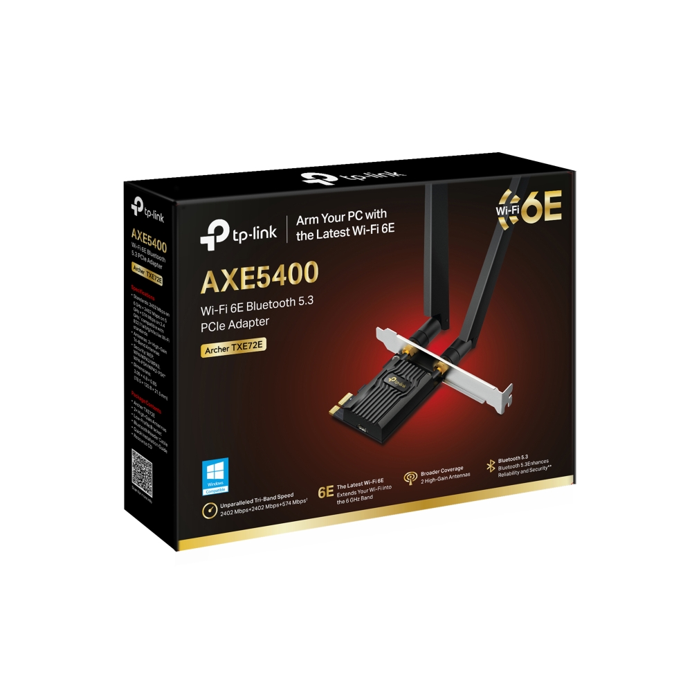 Bezprzewodowa karta sieciowa PCI Express Wi-Fi 6E AX5400 TP-Link Archer TXE72E Bluetooth 5.3 - obrazek 2