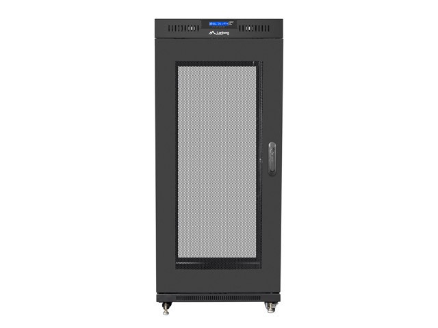 Szafa stojąca rack 19" 27U 600x800mm czarna (drzwi przednie perforowane) LCD Lanberg - obrazek 3