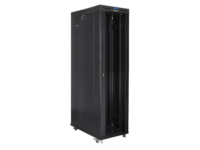 Szafa stojąca rack 19" 47U 800x1200mm czarna (drzwi przednie szklane) LCD Lanberg - obrazek 3