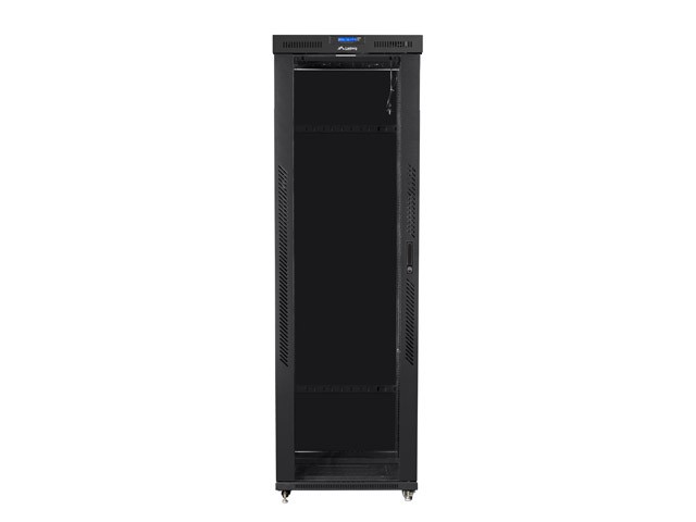 Szafa stojąca rack 19" 47U 800x1200mm czarna (drzwi przednie szklane) LCD Lanberg - obrazek 4