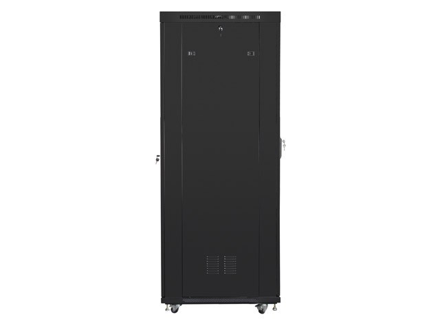 Szafa stojąca rack 19" 42U 600x1000mm czarna (drzwi przednie szklane) LCD Lanberg - obrazek 3