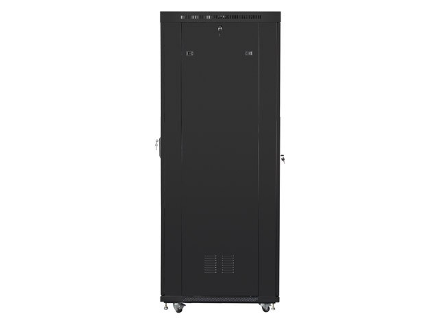 Szafa stojąca rack 19" 42U 600x1000mm czarna (drzwi przednie szklane) LCD Lanberg - obrazek 5