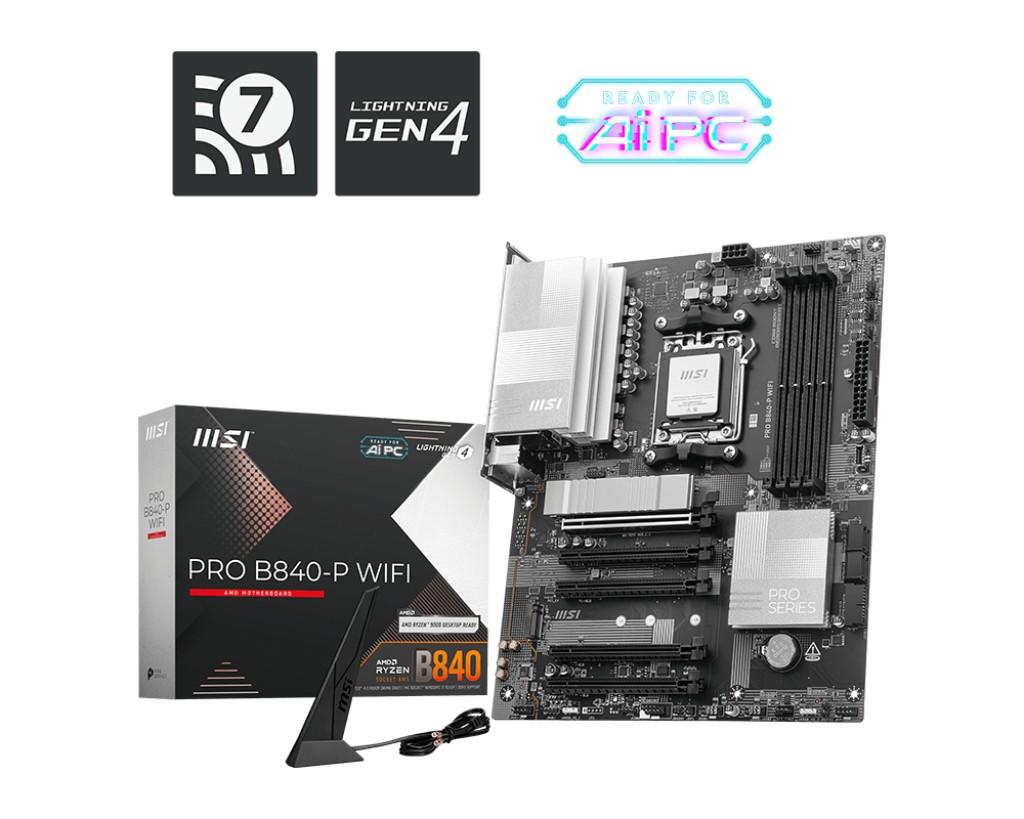Płyta Socket AM5  MSI PRO B840-P WIFI