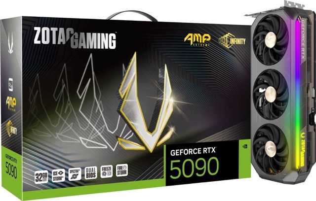 GeForce RTX 5090 32GB Zotac AMP Extreme Infinity