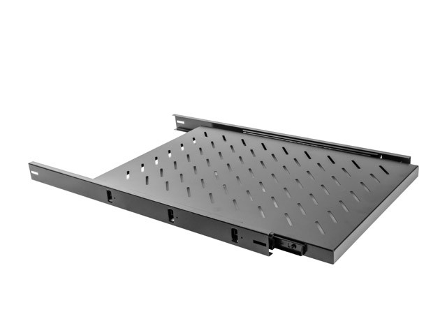Półka do szaf rack 19'' 1000mm 465 x 750 mm Wysuwana, Udźwig do 60 kg Czarna Lanberg