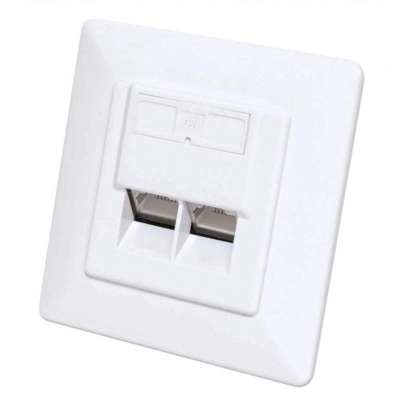 Gniazdo podtynkowe 2xRJ45 FTP Cat6 Intellinet