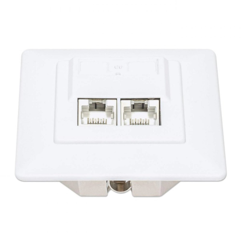 Gniazdo podtynkowe 2xRJ45 FTP Cat6 Intellinet - obrazek 4