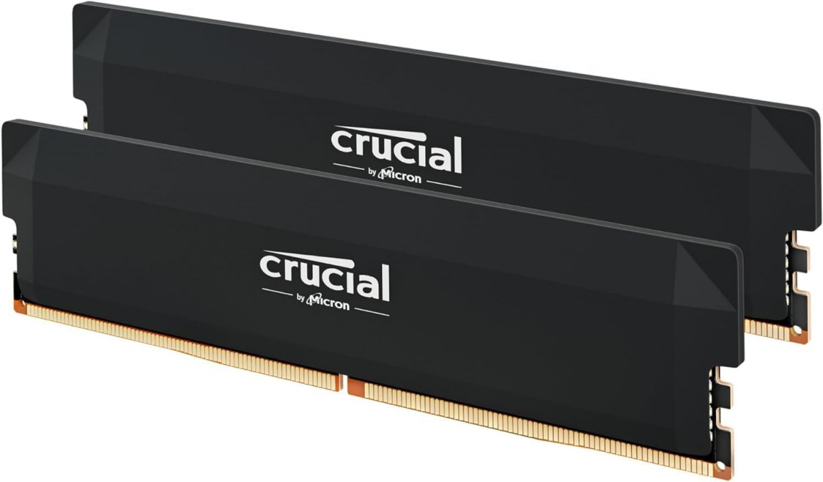 DIMM PC-6400 DDR5 32GB Crucial Pro OC Black **2 x 16GB**