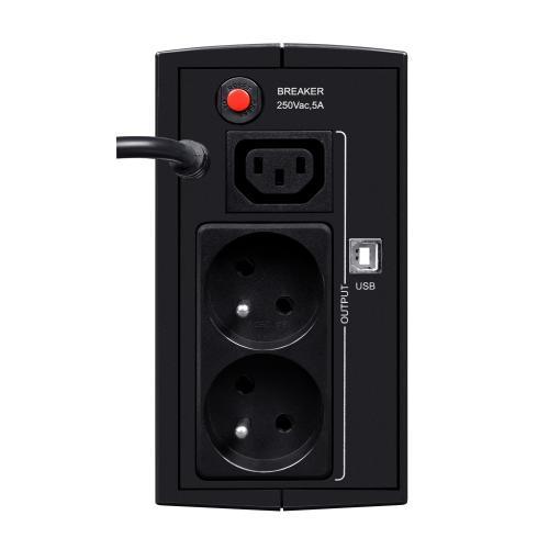 Zasilacz awaryjny UPS - Ever Duo 550 PL AVR USB - obrazek 3