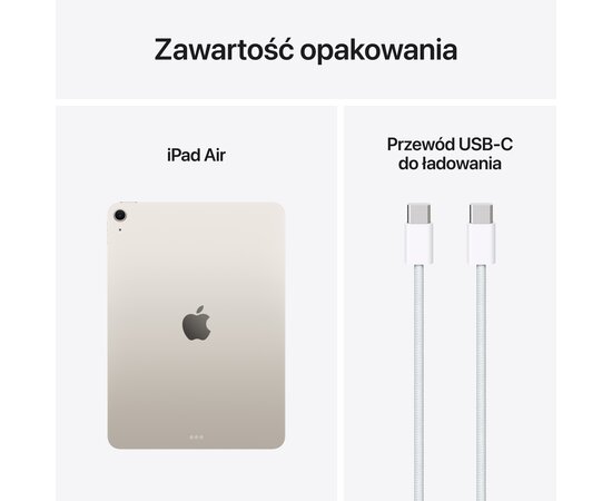 Apple iPad Air 11" M3 Wi-Fi + Cellular 1TB - Księżycowa poświata - obrazek 3