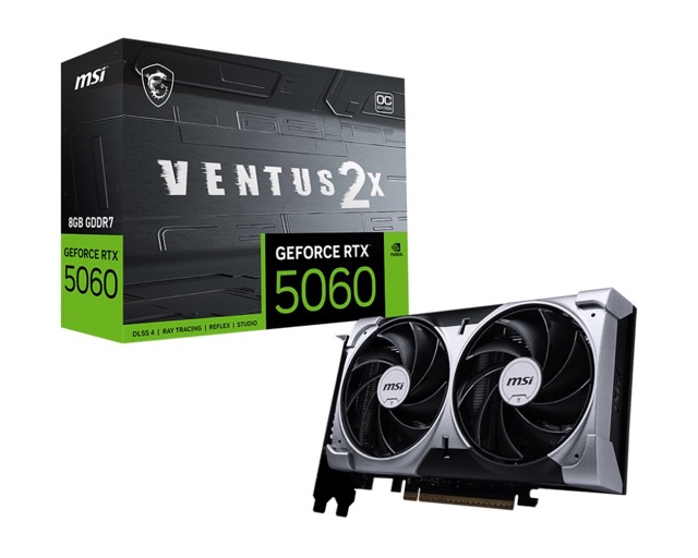 GeForce RTX 5060 8GB MSI Ventus 2X OC