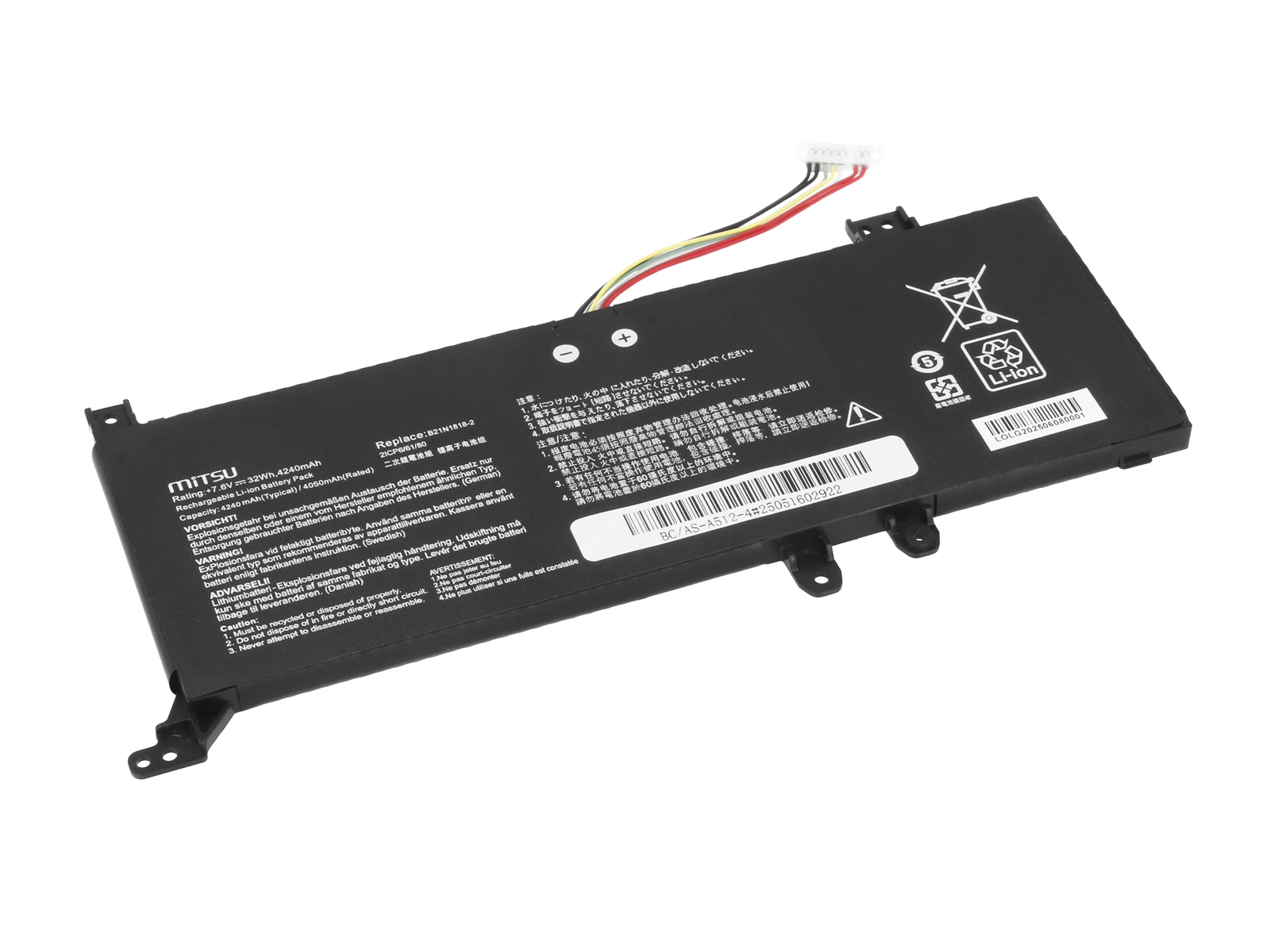 Bateria do laptopa Asus Vivobook 14 D415D, 15 X515E