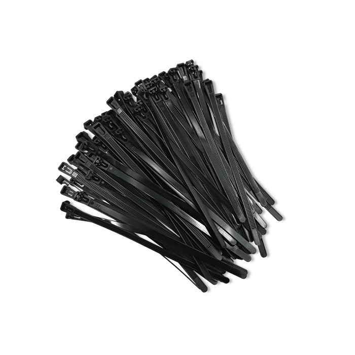 Opaski zaciskowe wielorazowe 250mm x 7,2mm (100 szt.) Czarne - obrazek 3