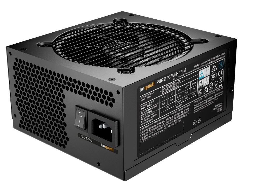 Zasilacz ATX 850W be quiet! Pure Power 13 M 80 Plus Gold - obrazek 4