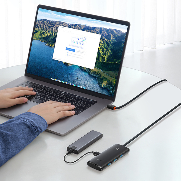 HUB USB Type-C 4 portowy Baseus Lite Series 1.0 m - obrazek 3