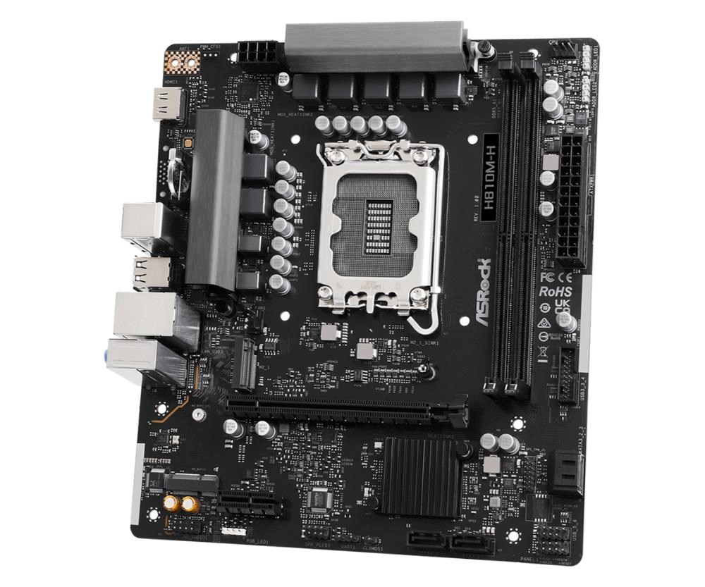 Płyta Socket LGA1851 ASRock H810M-H - obrazek 2