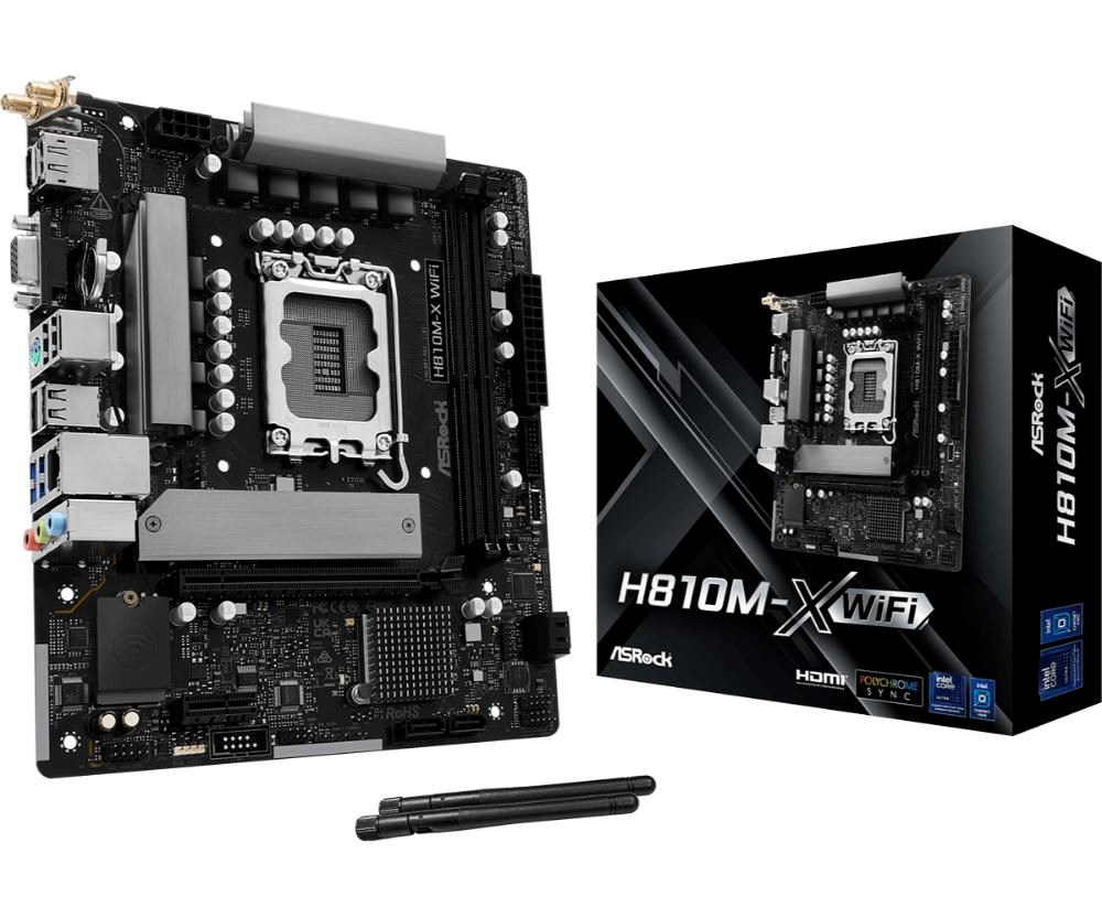 Płyta Socket LGA1851 ASRock H810M-X WIFI