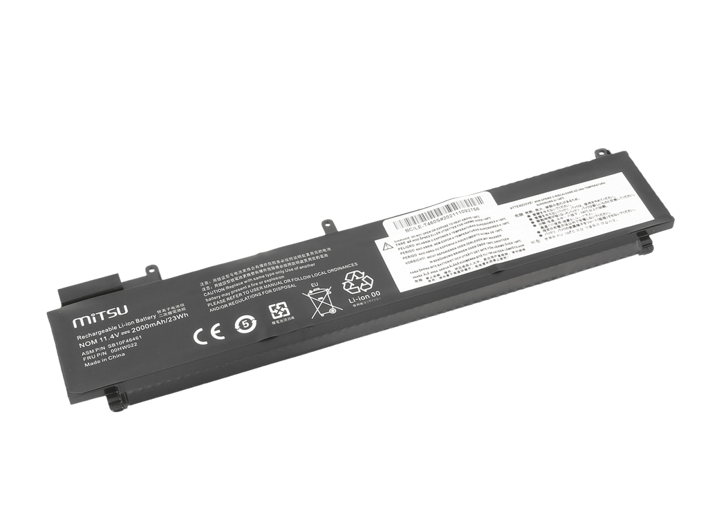 Bateria do laptopa Lenovo ThinkPad T460s, T470s - tylna bateria