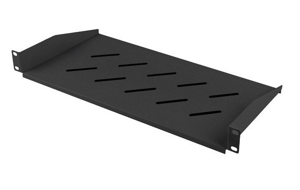 Półka do szaf rack 19'' 482 x 220 mm Czarna Lanberg