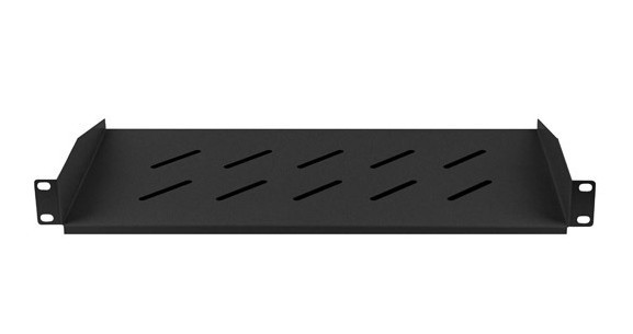 Półka do szaf rack 19'' 482 x 220 mm Czarna Lanberg - obrazek 3