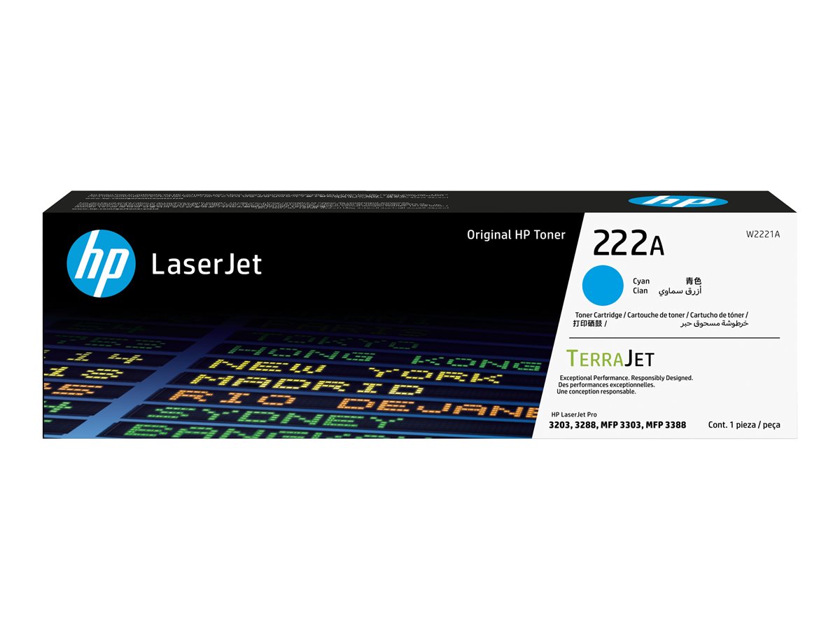 Toner HP 222A W2221A Cyan 1200 str.