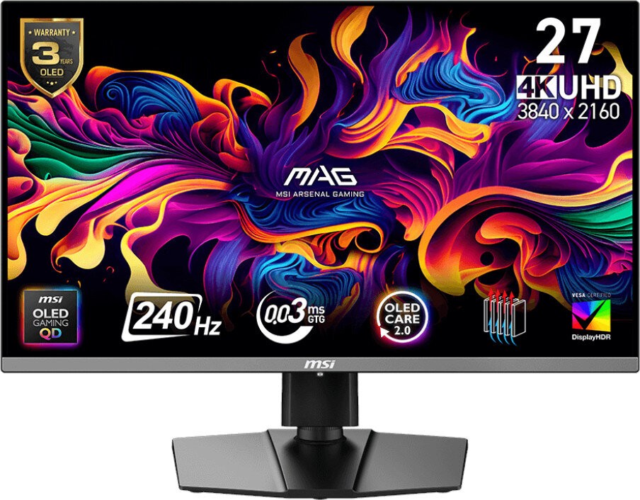 Monitor 26,5" MSI MAG 272UP QD-OLED X24