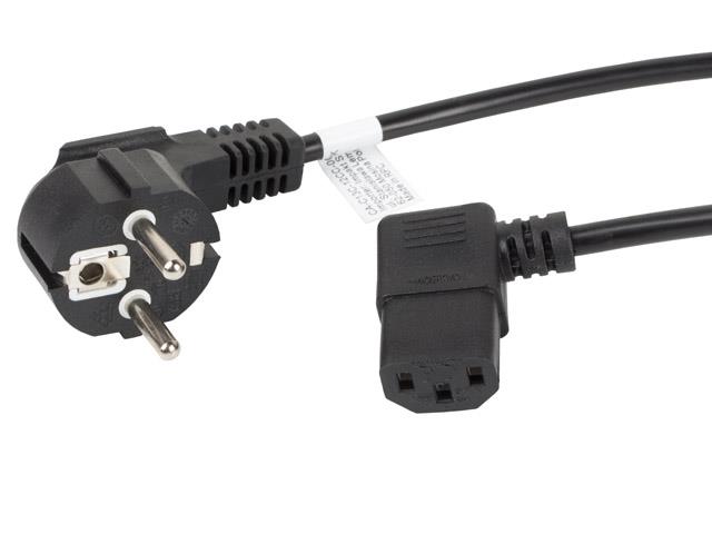Kabel zasilający do komputera 3.0 m Kątowy VDE Lanberg