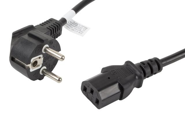Kabel zasilający do komputera 10.0 m VDE Lanberg
