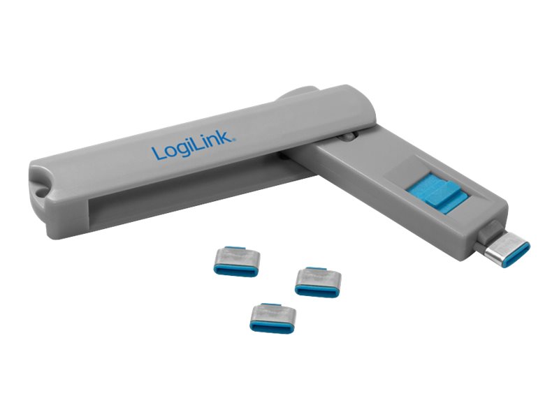 Blokada portu USB-C LogiLink 4 szt. z kluczem