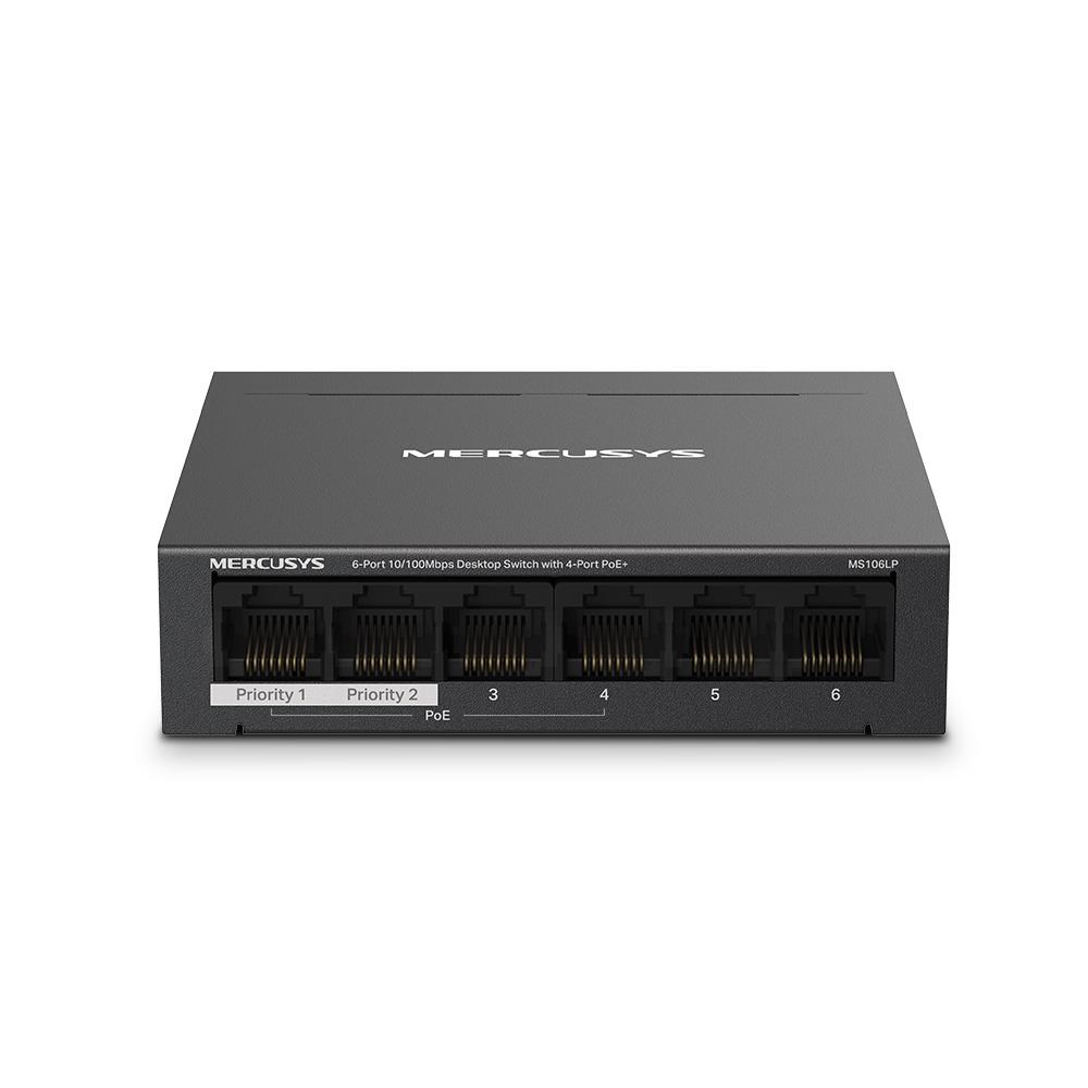 Switch Mercusys MS106LP 6x10/100 MB/s 4xPoE