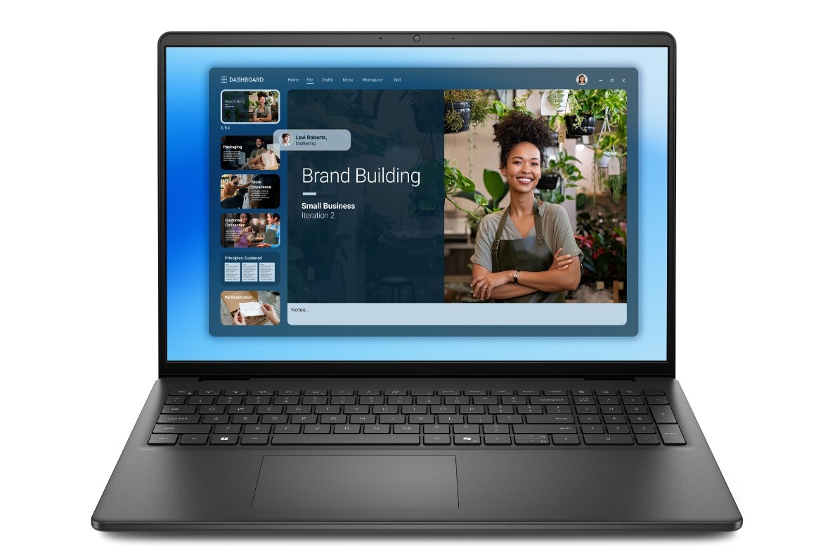 Laptop Dell 16 DC16250 16" WUXGA Core 5 120U 8GB 512GB SSD MS Windows 11 Professional Carbon Black