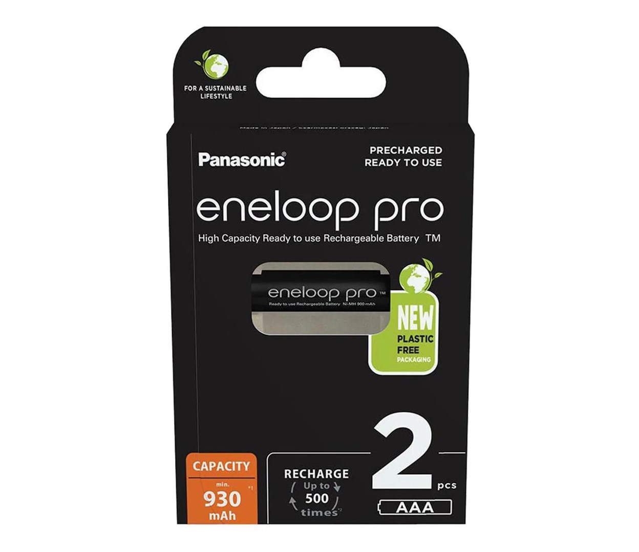 Akumulatorki AAA/930 mAh NIMH 2 szt. Panasonic Eneloop Pro