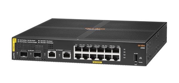 Switch Aruba 6100 12G Class4 PoE 2G/2SFP+ 139W