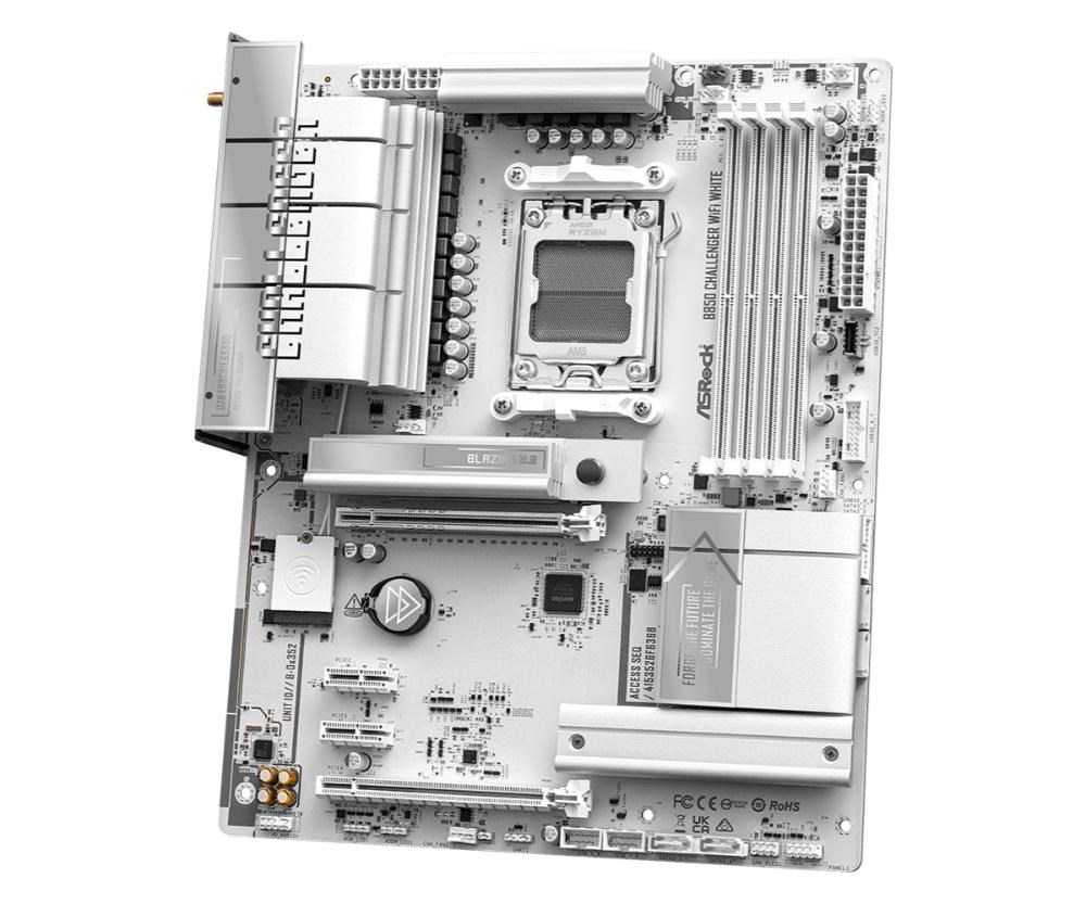 Płyta Socket AM5 ASRock B850M Challenger WiFi WHITE - obrazek 2