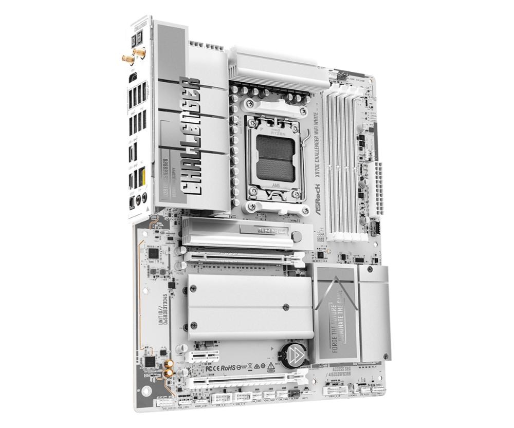 Płyta Socket AM5 ASRock X870E Challenger WiFi WHITE - obrazek 4